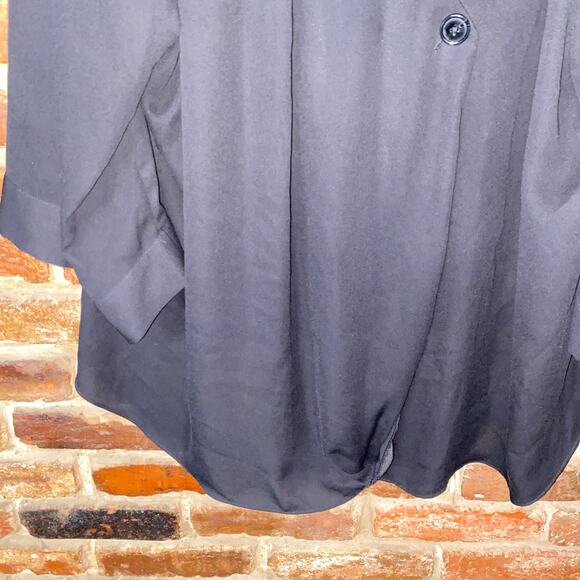 Ashley Stewart 3/4 Sleeve Wrap Button Down Top Women's Size 26/28W - Picture 3 of 6